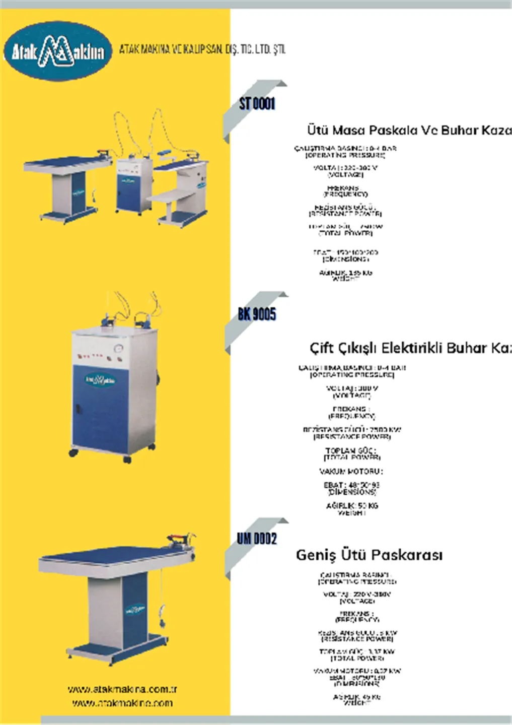 Ironing and Table Presses